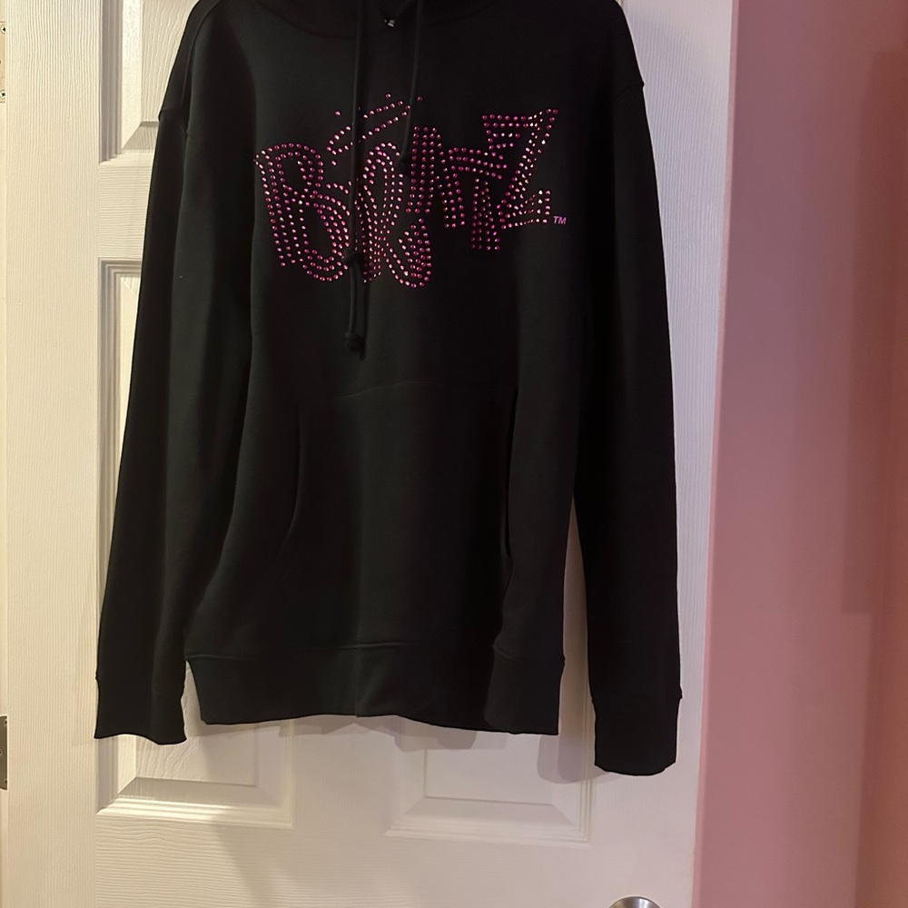 Bratz Black Hoodie with Pink Rhinestones